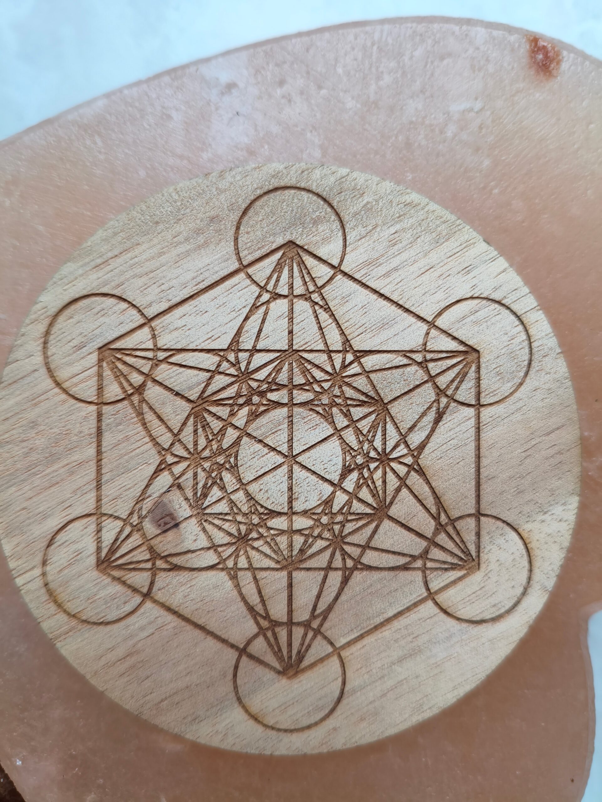 plaque en bois metatron lithotherapie