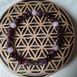 bracelet lépidolite kunzite lithothérapie stress