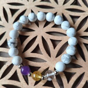 Bracelet Les Perles du Destin personnalisé en pierres naturelles selon date de naissance - Miss Minéraux